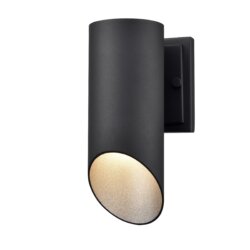 DVI LIGHTING BRECON OUTDOOR CYLINDER 9.5" SCONCE DVP43070SS+BK quebec city