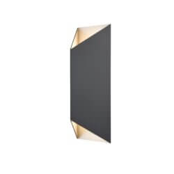 DVI LIGHTING BRECON OUTDOOR TRIANGULAR 18" SCONCE DVP43081SS+BK fredericton