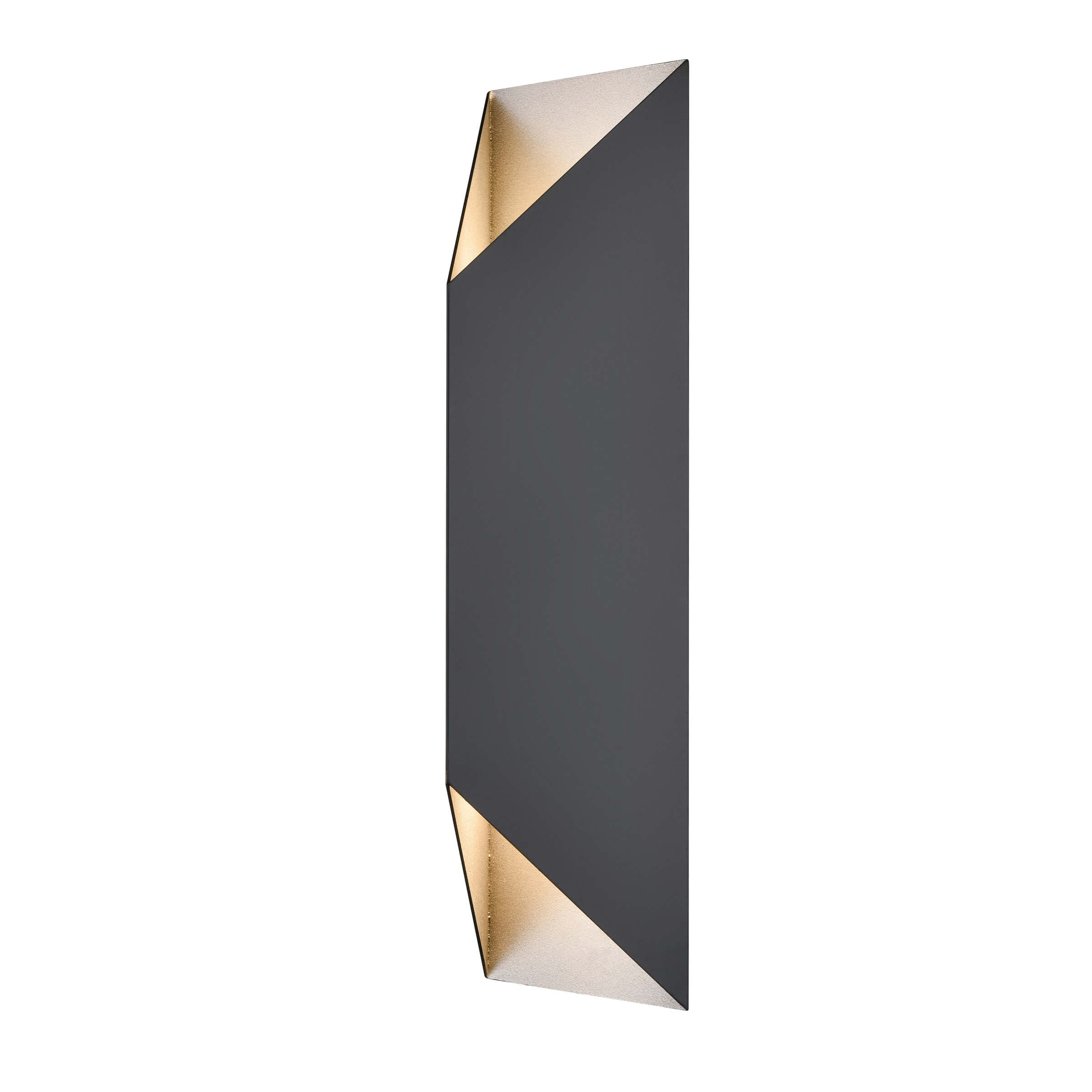 DVI LIGHTING BRECON OUTDOOR TRIANGULAR 24" SCONCE DVP43082SS+BK edmonton