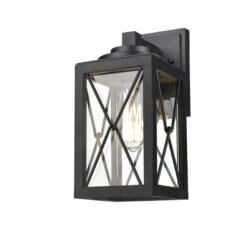 DVI LIGHTING COUNTRY FAIR SCONCE BLACK DVP43371BK-CL king city