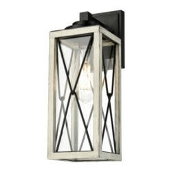 DVI LIGHTING COUNTRY FAIR SCONCE BIRCHWOOD DVP43372BK+BIW-CL woodbridge