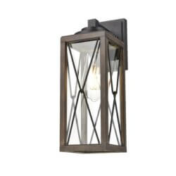 DVI LIGHTING COUNTRY FAIR SCONCE IRONWOOD DVP43372BK+IW-CL burlington