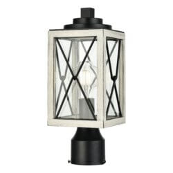 DVI LIGHTING COUNTRY FAIR LAMP POST BIRCHWOOD DVP43377BK+BIW-CL nobleton