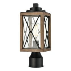 DVI LIGHTING COUNTRY FAIR LAMP POST IRONWOOD DVP43377BK+IW-CL godridge
