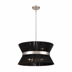 DVI LIGHTING ELLESMERE 6 LIGHT PENDANT SATIN NICKEL DVP43605SN-BK belleville