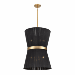 DVI LIGHTING ELLESMERE 6 LT FOYER BRASS DVP43648BR-BK port elgin