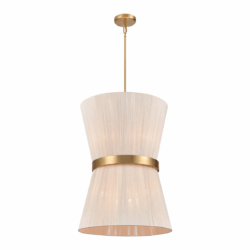 DVI LIGHTING ELLESMERE 6 LT FOYER OAT SHADE DVP43648BR-OAT peterborough