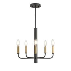 DVI LIGHTING OLIVIA 5 LT CHANDELIER GRAPHITE DVP44025MF+GR gatineau
