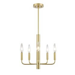 DVI LIGHTING OLIVIA 5 LT CHANDELIER PAINTED SATIN BRASS DVP44025MF+PSB gatineau