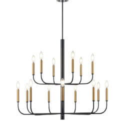 DVI LIGHTING OLIVIA 2 TIER CHANDELIER GRAPHITE DVP44045MF+GR montreal