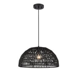 DVI LIGHTING LAC DU BONNET 18" PENDANT BLACK DVP44208BK-BY edmonton