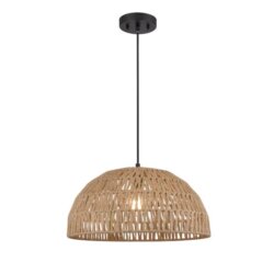 DVI LIGHTING LAC DU BONNET 18" PENDANT TAN DVP44208BK-TY vaughan