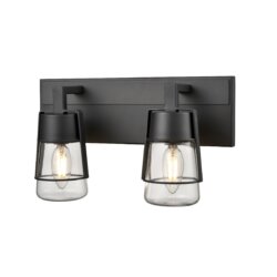 DVI LIGHTING LAKE OF THE WOODS 2 LT VANITY GRAPHITE DVP44422GR-CL edmonton