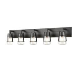 DVI LIGHTING LAKE OF THE WOODS 5 LT VANITY GRAPHITE DVP44455GR-CL king city