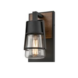 DVI LIGHTING LAKE OF THE WOODS OUTDOOR 9" SCONCE DVP44471BK+IW-CL toronto