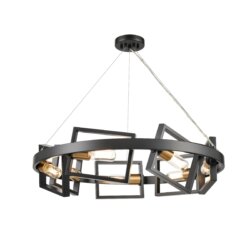 DVI LIGHTING NORTHWEST PASSAGE 7 LT CHANDELIER DVP45224MF+GR orilla