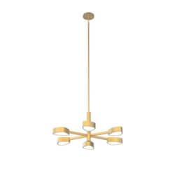 DVI LIGHTING NORTHERN MARCHES 6 LT PENDANT LED BRASS DVP45426BR-OP fredericton