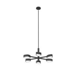 DVI LIGHTING NORTHERN MARCHES 6 LT PENDANT LED EBONY DVP45426EB-OP monton