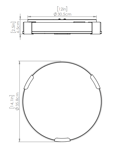 DVI LIGHTING PETRA 14" LED FLUSH MOUNT BRASS DVP42038BR-BFA nobleton