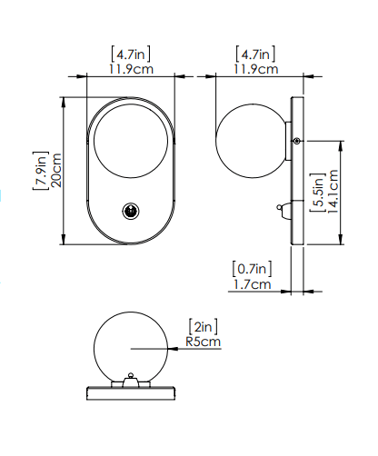 DVI LIGHTING ATWOOD SCONCE EBONY DVP45001EB-OP monton