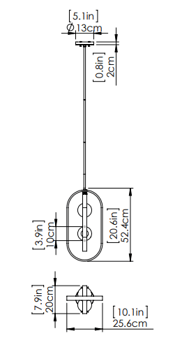 DVI LIGHTING ATWOOD 2 LT PENDANT EBONY DVP45019EB-OP king city