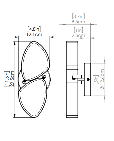 DVI LIGHTING NORTHERN MARCHES SCONCE LED BRASS DVP45401BR-OP huntsville