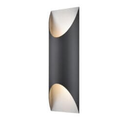 DVI LIGHTING BRECON OUTDOOR ROUND 24" SCONCE DVP43092SS+BK vancouver