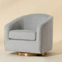 SUNPAN HAZEL SWIVEL LOUNGE CHAIR BELFAST HEATHER GREY 106561 toronto
