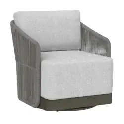 SUNPAN Allariz Swivel Armchair Warm Grey 109651 woodbridge
