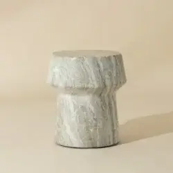 sunpan-brie-end-table-marble-look-sand-maeble-110476 mississauga