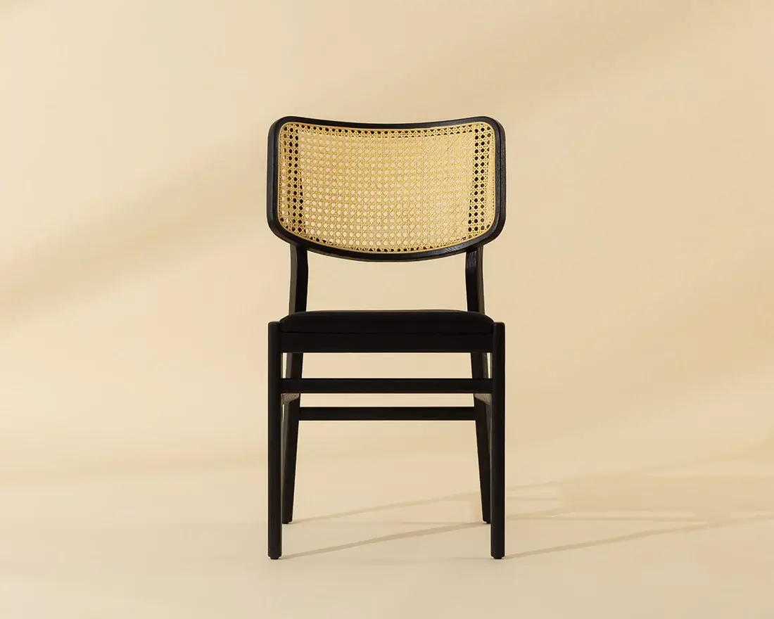 SUNPAN ANNEX DINING CHAIR BLACK SET OF TWO 111842 aurora