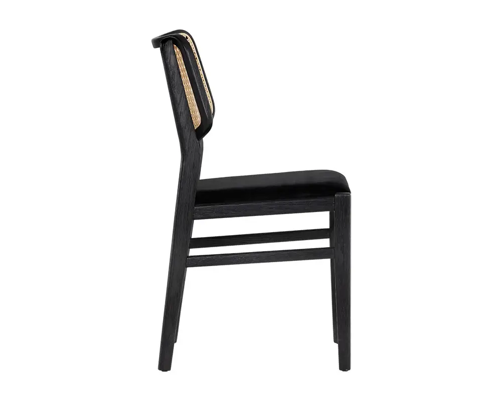 SUNPAN ANNEX DINING CHAIR BLACK SET OF TWO 111842 aurora