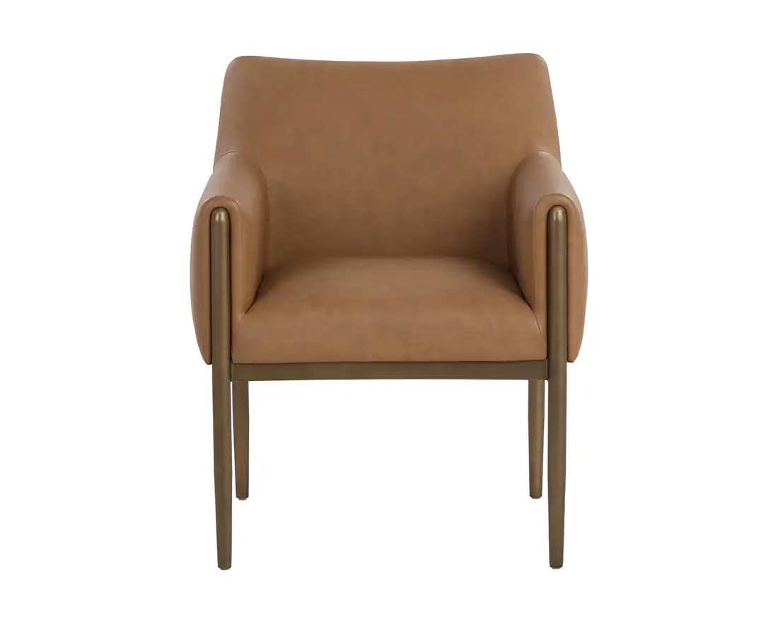 SUNPAN OLEA DINING ARMCHAIR - MILLIKEN COGNAC 112203 kleinburg