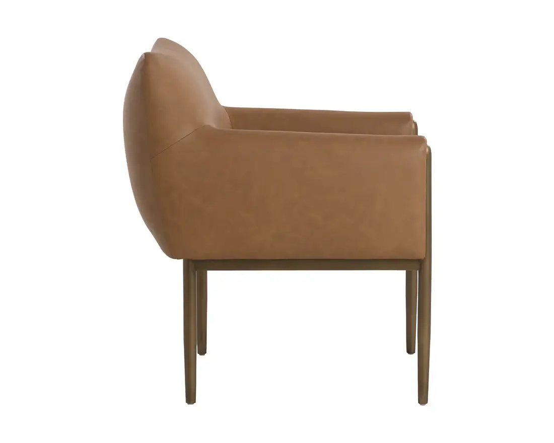 SUNPAN OLEA DINING ARMCHAIR - MILLIKEN COGNAC 112203 kleinburg