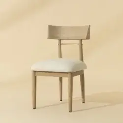 SUNPAN FLORIAN DINING CHAIR GERALT LINEN SET OF TWO 112352 aurora