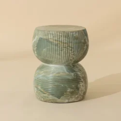 SUNPAN GEMINA END TABLE -MARBLE LOOK JADE ONYX 112758 port perry