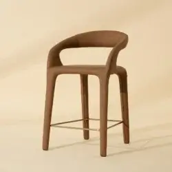 SUNPAN ATIKA COUNTER STOOL - MILLIKEN COGNAC 112761 orilla