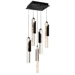 CWI LIGHTING VALIRA LED 12" BLACK MINI PENDANT 1586P12-5-101 kelowna