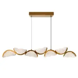 CWI LIGHTING MOON LED 54" BRASS CHANDELIER 1715P54-7-624 kingston