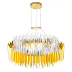 CWI LIGHTING CITYSCAPE 18 LT 28" SATIN GOLD CHANDELIER 1247P28-18-602 ottawa