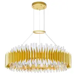 CWI LIGHTING CITYSCAPE 24 LT 39" SATIN GOLD CHANDELIER 1247P39-24-602 edmonton