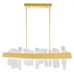 CWI LIGHTING GUADIANA LED GOLD LINEAR CHANDELIER 1246P39-602