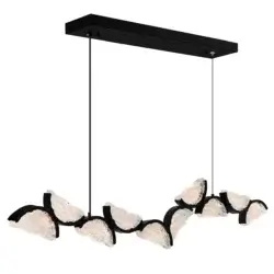 CWI LIGHTING MOON LED 70" BLACK CHANDELIER 1715P70-10-101 gatineau