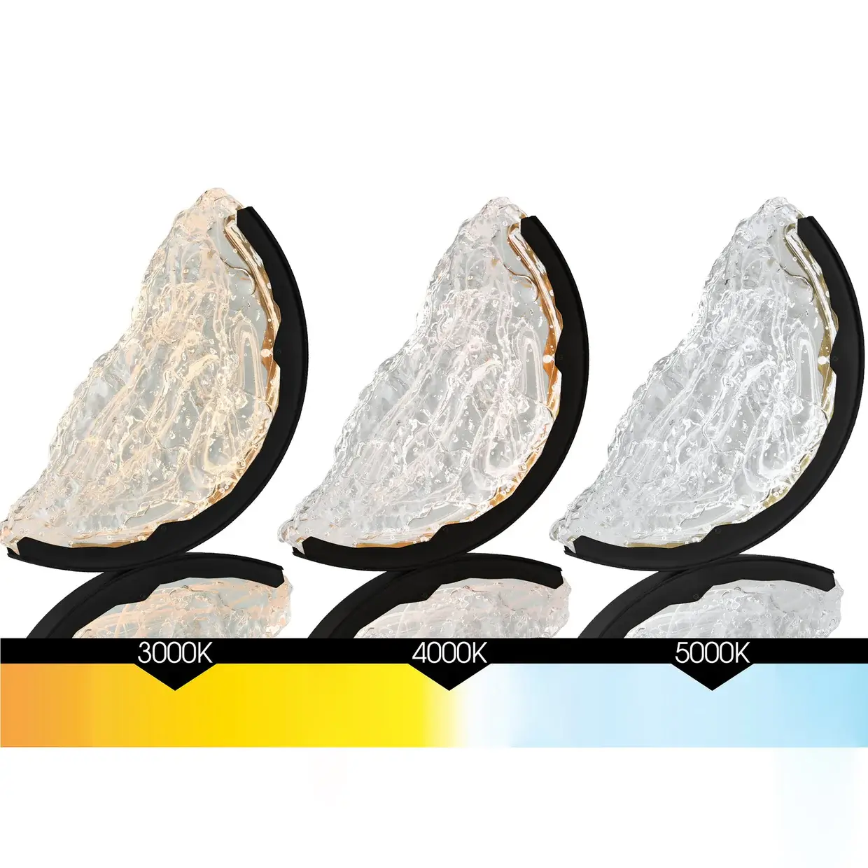 CWI LIGHTING MOON LED 54" BLACK CHANDELIER 1715P54-7-101 port perry