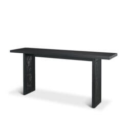 MERCANA GRIER 65" CANE CONSOLE TABLE BLACK 71142 vaughan