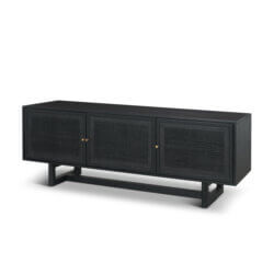 MERCANA GRIER 65" CANE MEDIA CONSOLE BLACK 71143 oakville