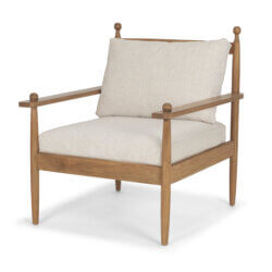 MERCANA DANNI BEIGE BEECH WOOD LOUNGE CHAIR 71178 kleinburg