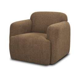 MERCANA SAGA BROWN PLUSH CHAIR 71198 quebec city