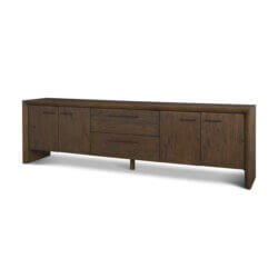 MERCANA BELFORD DARK BROWN OAK MEDIA CONSOLE 71229 ottawa