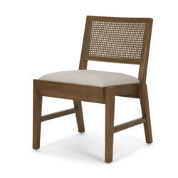 MERCANA REID BROWN CANE DINING CHAIR SET OF TWO 71243 peterborough